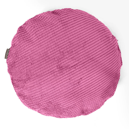 Kulatý Povlak na Polštář 50cm - Pom pom Růžová 01
