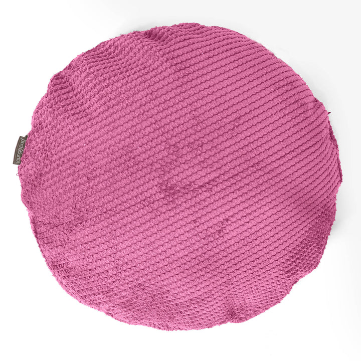 Kulatý Povlak na Polštář 50cm - Pom pom Růžová 01