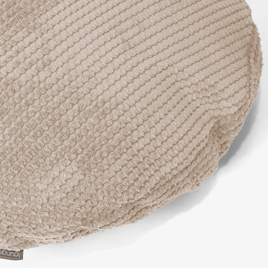 Kulatý Povlak na Polštář 50cm - Pom pom Slonovinová 02