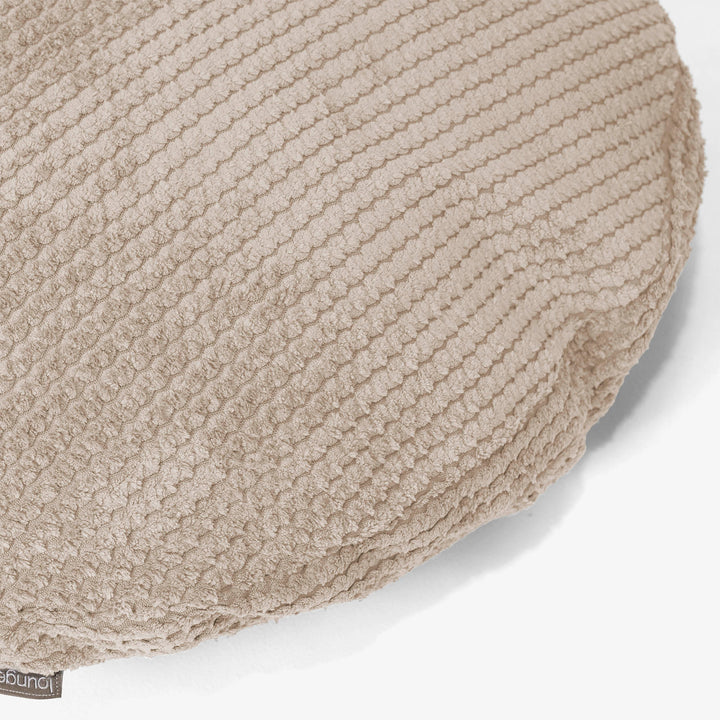 Kulatý Povlak na Polštář 50cm - Pom pom Slonovinová 02