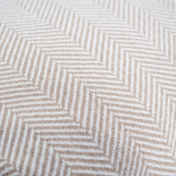 Malá podnožka - Pletený Pletený Rybí Kost Kámen Fabric Close-up Image
