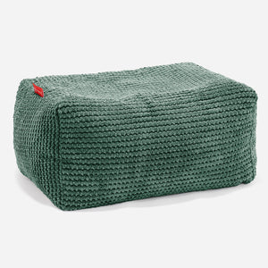 Malá podnožka - Pom pom Mechová Zelená