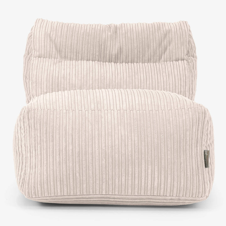 Modulární Pohovka Sedací Vak, Střední Díl - Manšestr Slonovinová 02