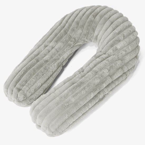 Objímací polštář - Ultra plyšový kord Šalvějová zelená 01