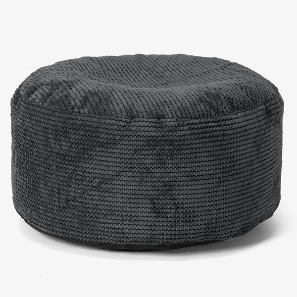 Ottoman Puf s Podnosem - Pom pom Černá - 01