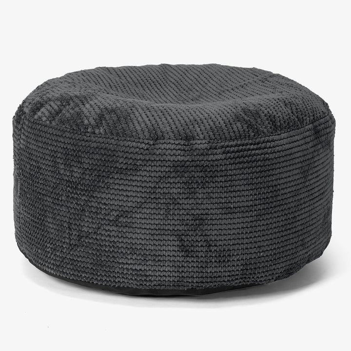 Ottoman Puf s Podnosem - Pom pom Černá - 02