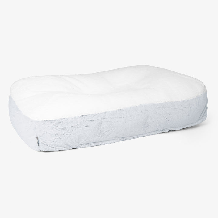Pelíšek pro psy Sloucher XL - Umělá králičí kožešina Pudrově modrá 01