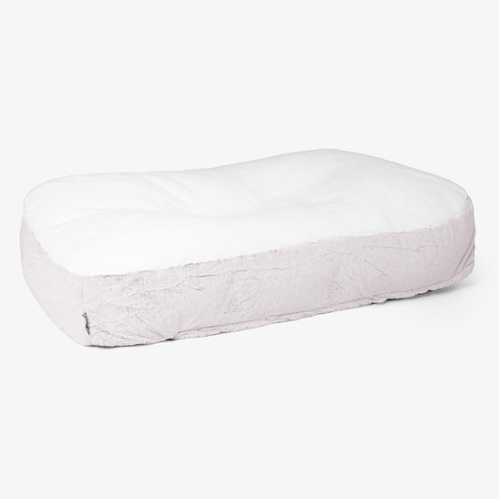 Pelíšek pro psy Sloucher XL - Umělá králičí kožešina Pudrově růžová 01