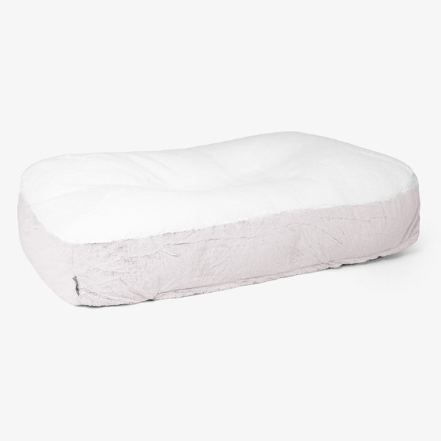 Pelíšek pro psy Sloucher XL - Umělá králičí kožešina Pudrově růžová 01
