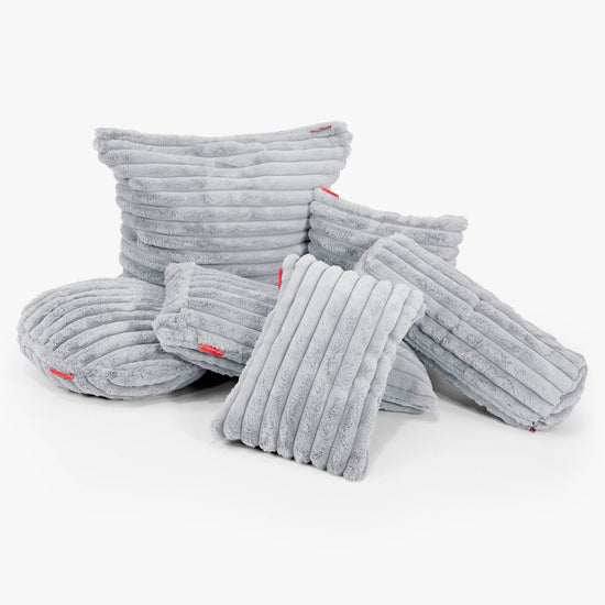 Povlak na Polštář 35 x 50cm - Ultra plyšový kord Modrá kačenková 02