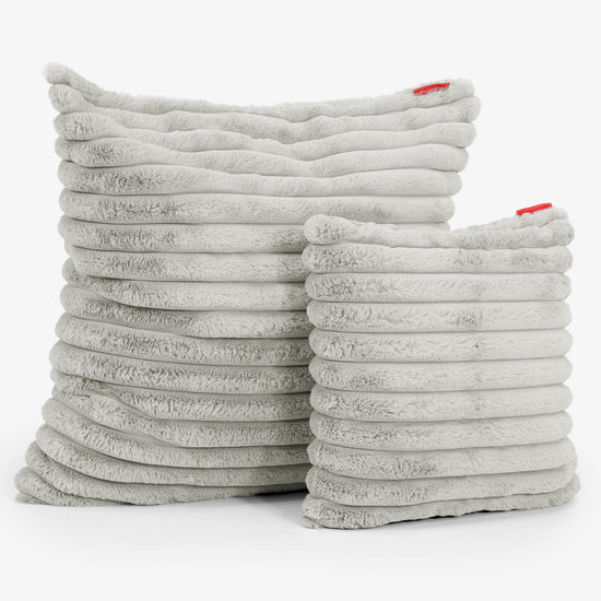 Povlak na Polštář 47 x 47cm - Ultra plyšový kord Šalvějová zelená 02