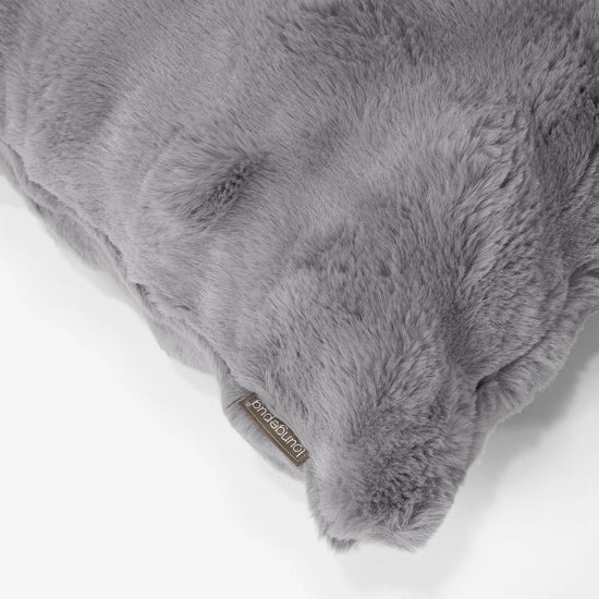 Povlak na Polštář 35 x 50cm - Umělá kožešina Bublina Šedá 02