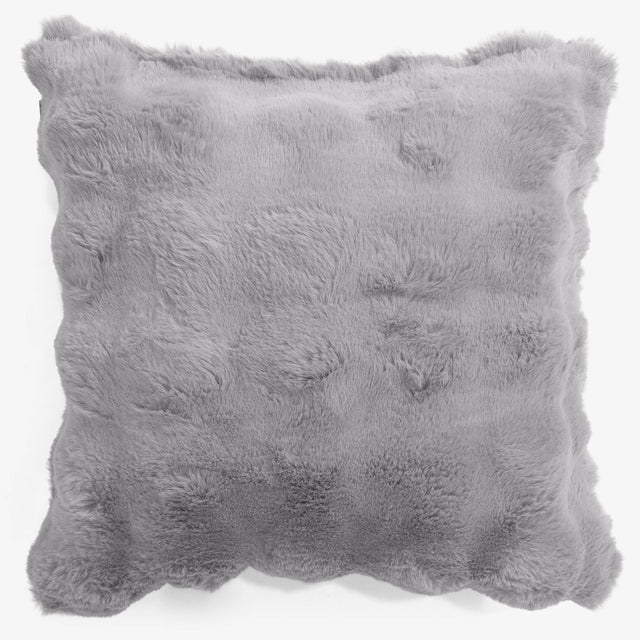 Povlak na Polštář 47 x 47cm - Umělá kožešina Bublina Šedá 01