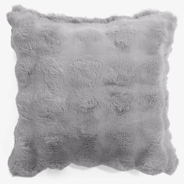 Povlak na Polštář 47 x 47cm - Umělá kožešina Bublina Šedá 01
