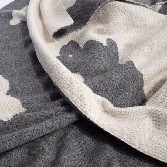 Přehoz na pohovku / deka - Pletený Rabbit 05