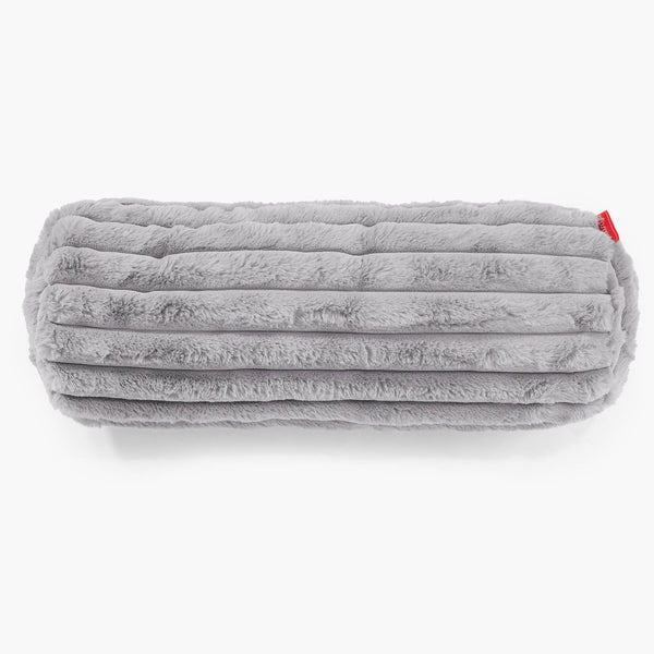 Relaxační Povlak na Polštář 20 x 55cm - Ultra plyšový kord Šedá 01