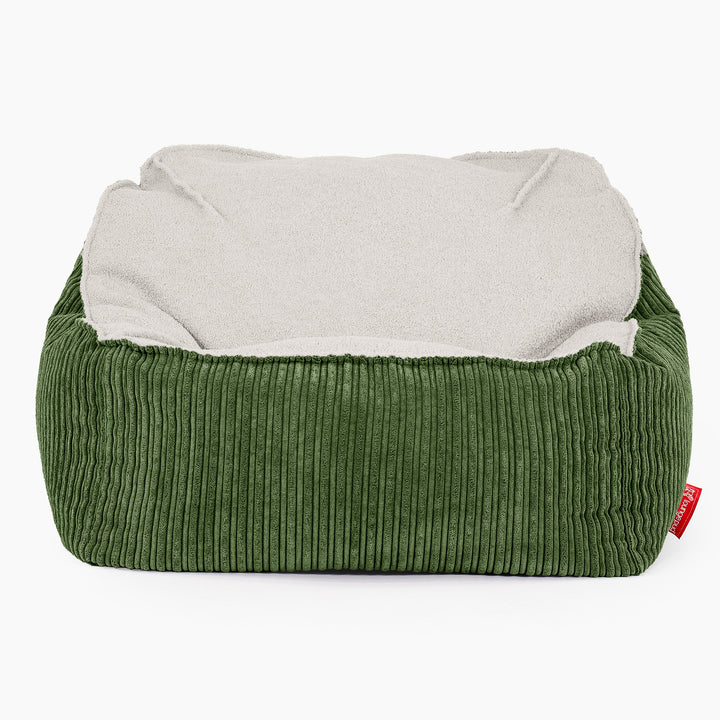 Sedací pytel Sloucher, křeslo - Buklé & Manšestr Lesní zelená 02