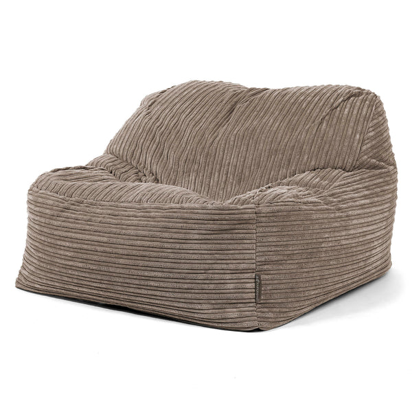 Sedací pytel Sloucher, křeslo - Manšestr Holubí šeď 01