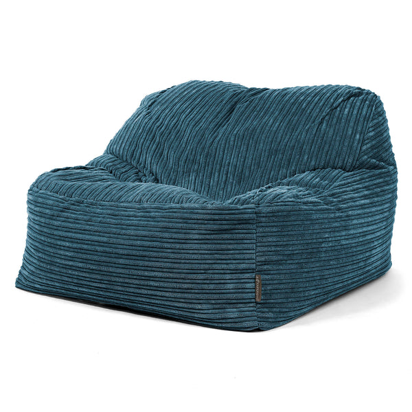 Sedací pytel Sloucher, křeslo - Manšestr Námořnická modř 01
