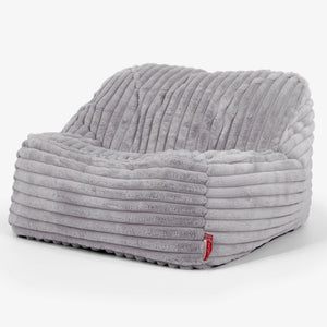 Sedací pytel Sloucher, křeslo - Ultra plyšový kord Šedá