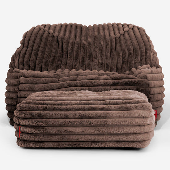 Sedací pytel Sloucher, křeslo - Ultra plyšový kord Sobolí 03