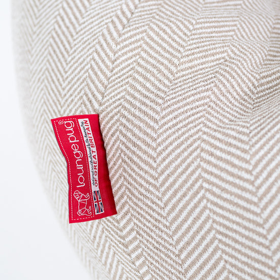 Sedací vak hruška - Pletený Rybí Kost Kámen 03