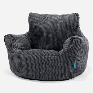 Sedací vak křesla pro batolata od 1 do 3 let - Pom pom Černá