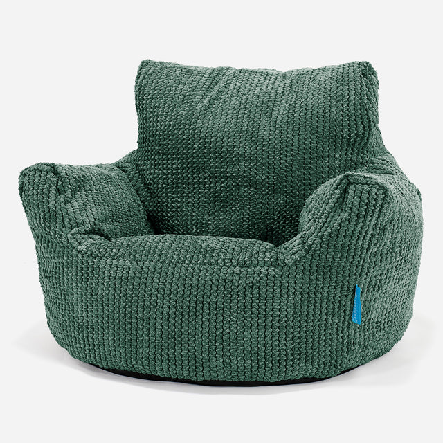 Sedací vak křesla pro batolata od 1 do 3 let - Pom pom Mechová Zelená 01