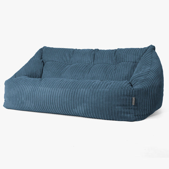 Sedací vak Maya, pohovka - Manšestr Námořnická modř 03
