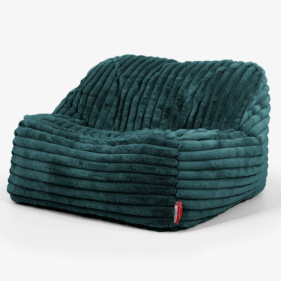 Sedací pytel Sloucher, křeslo - Ultra plyšový kord Tyrkysová 01