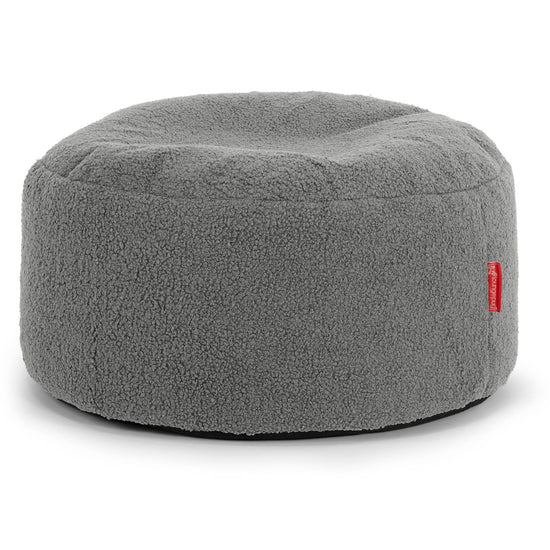 Velká kulatá podnožka - Buklé Šedá 01