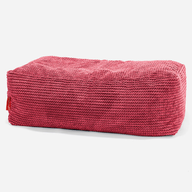Velká podnožka - Pom pom Pastelově červená 01