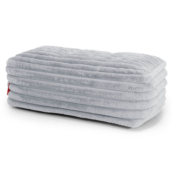 Velká podnožka - Ultra plyšový kord Modrá kačenková 01