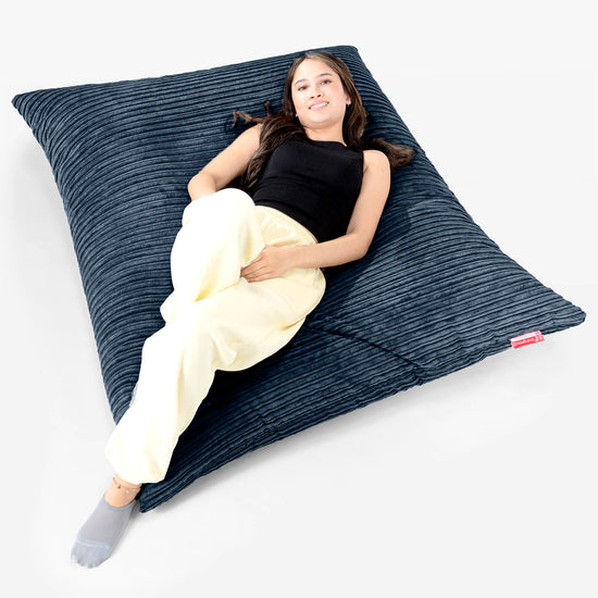 Sedací vak XXL - Manšestr Námořnická modř 02