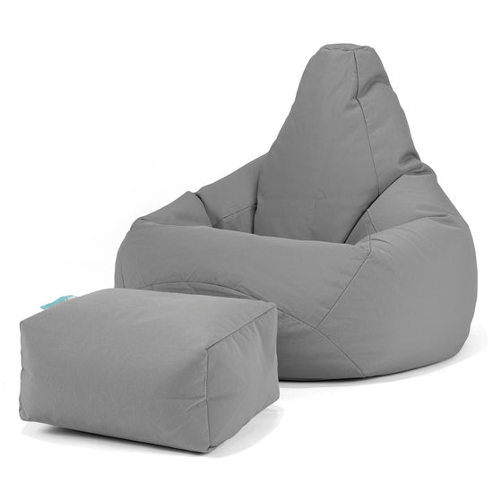 SoleiStorm™ Ultra 2000 h+ Sedací vak hruška - Olefin Středně šedá 01