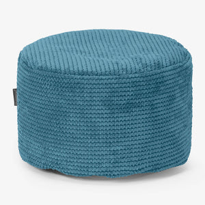 Velká kulatá podnožka - Pom pom Modrozelená
