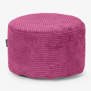 Velká kulatá podnožka - Pom pom Růžová