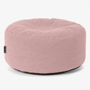 Velký kulatý puf - Buklé Růžová