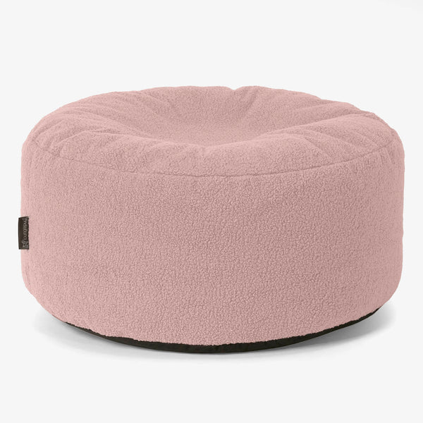Velký kulatý puf - Buklé Růžová 01