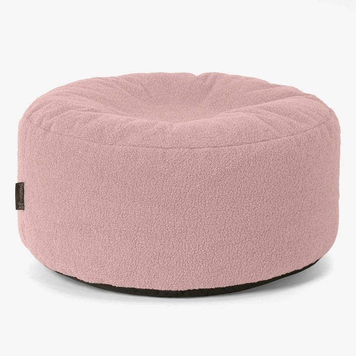 Velký kulatý puf - Buklé Růžová 01
