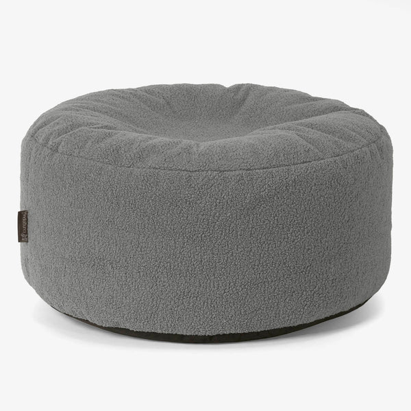Velký kulatý puf - Buklé Šedá 01