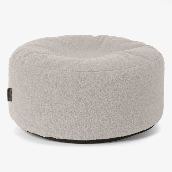Velký kulatý puf - Buklé Slonovinová 01