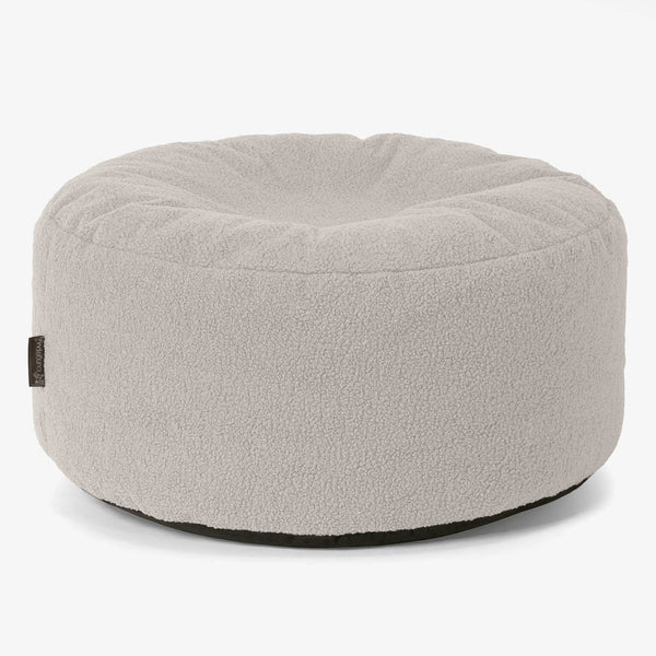 Velký kulatý puf - Buklé Slonovinová 01