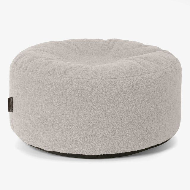 Velký kulatý puf - Buklé Slonovinová 01