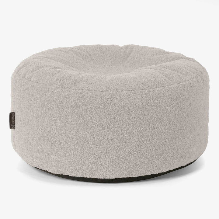 Velký kulatý puf - Buklé Slonovinová 01