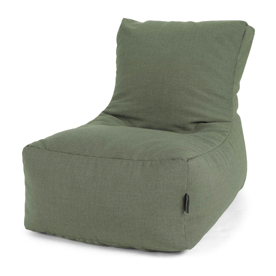 Venkovní sedací vak zahradní lehátka - Sunbrella Olivová 01