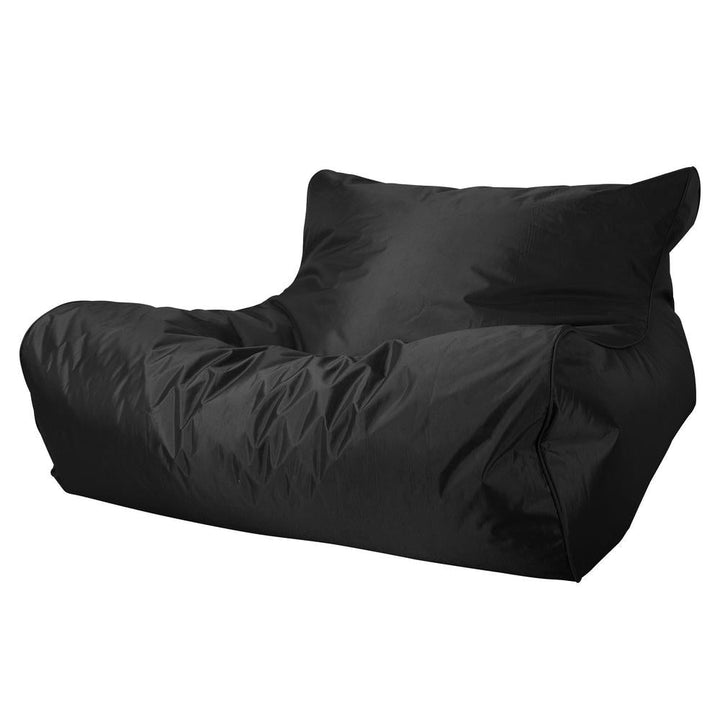 Big Bertha Original, Obrovský outdoorový sedací vak do bazénu, plave na hladině. Pohodlnější a užitečnější než nafukovací lehátko, Černá