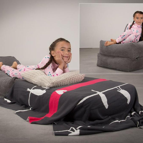 Avery - rozkládací futon, rozkládací postel, postel pro hosty od Lounge Pug,Pom pom Tmavě šedá