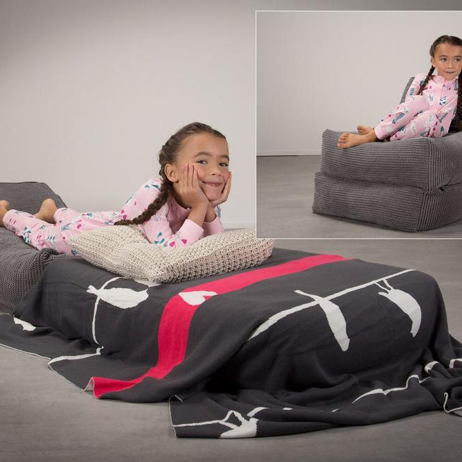 Avery - rozkládací futon, rozkládací postel, postel pro hosty od Lounge Pug,Pom pom Tmavě šedá