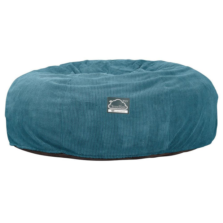 LOUNGE PUG, CloudSac 3000 XXXL - obří sedací vak ve tvaru pohovky/dvousedačky z paměťové pěny (King Size),Pom pom Modrozelená